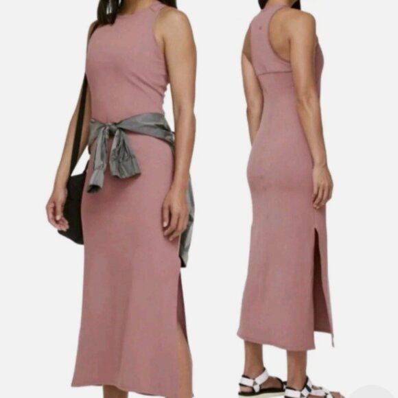 Lululemon Get Going Midi Dress Red Dust Size 6 - Picture 1 of 8